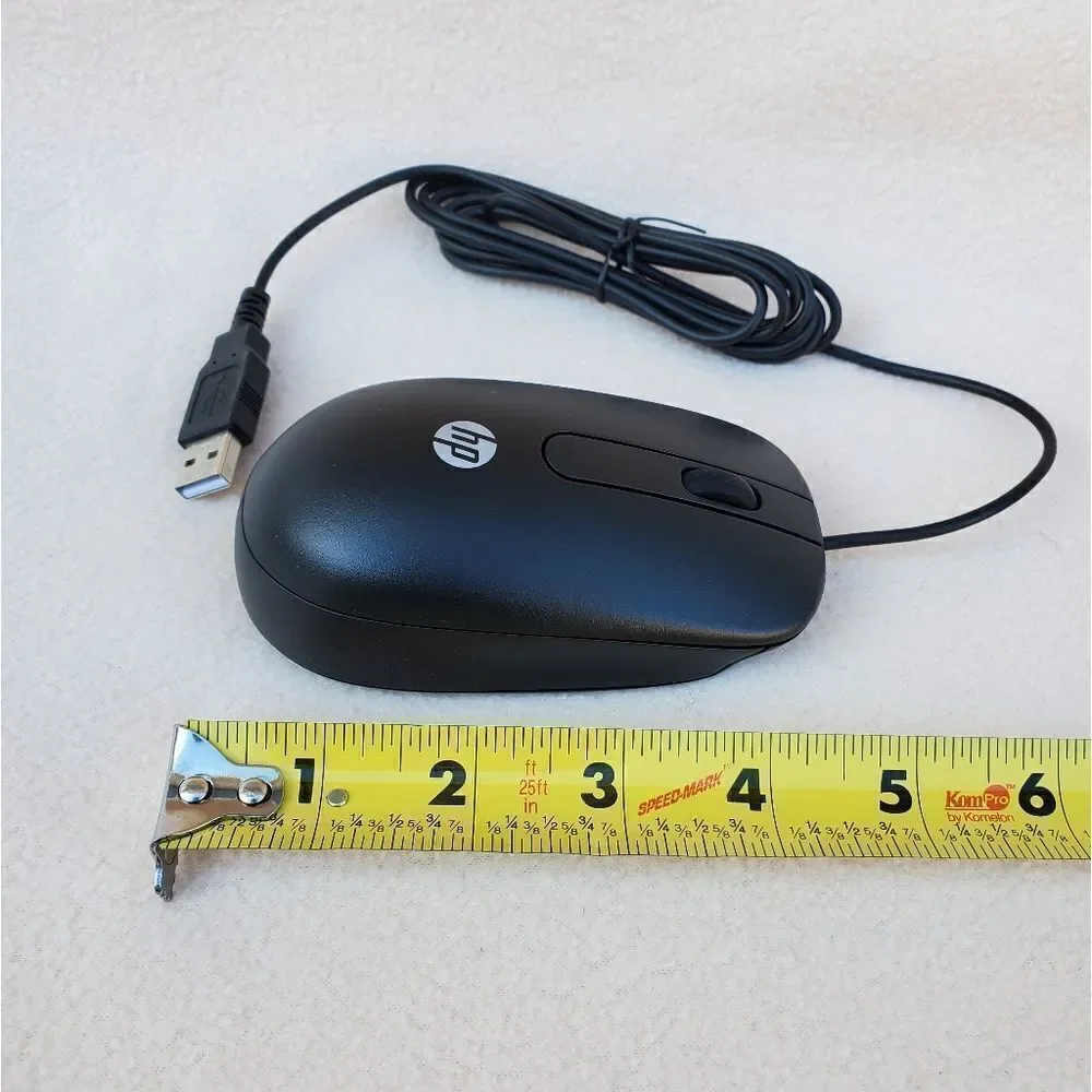 HP Hewlett-Packard USB wired optical sensor scroll mouse